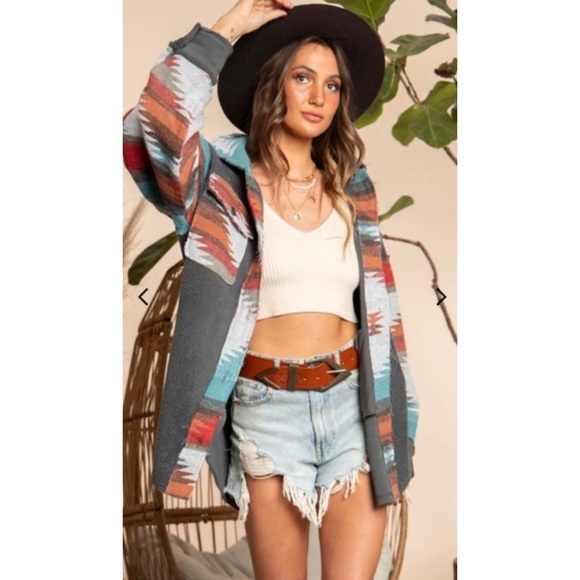 Aztec Sherpa Jacket - Small - NWT - Picture 4 of 6